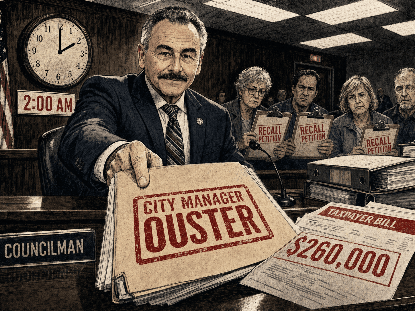 Forced out Chandler's city manager. The next council brought him back.